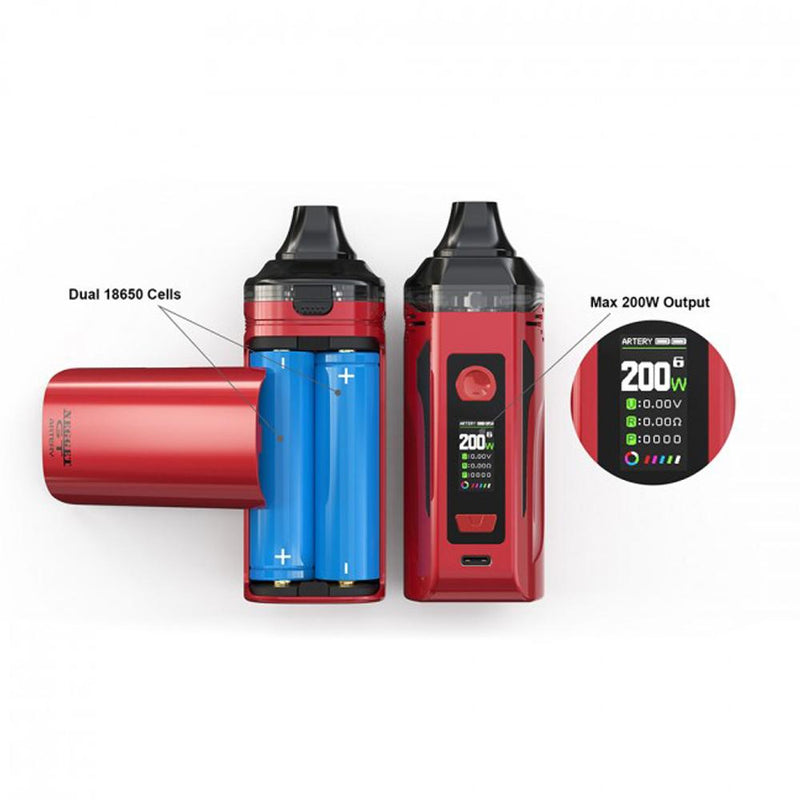 Artery Nugget GT 200W Pod Mod Kit Dual Battery
