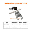 GeekVape N80 Fused Clapton Coil 2-In-1 (8pcs)