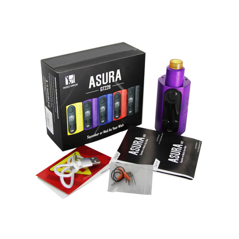 Hugo Vapor Asura 228W 2-in-1 Squonk Box Mod Vape Kit