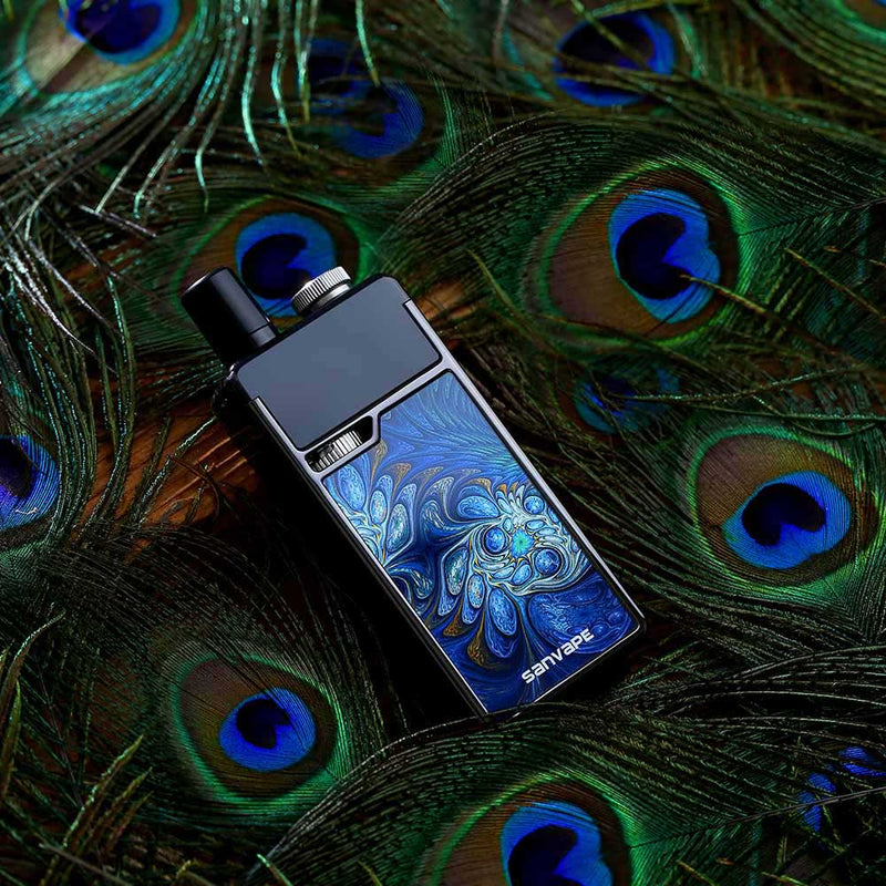 SanVape Q8Pro Pod System Vape Kit peacock real shot